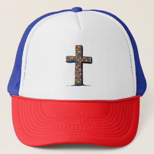 Casquette Sensibilisation sur l'autisme Mois Christ Religion