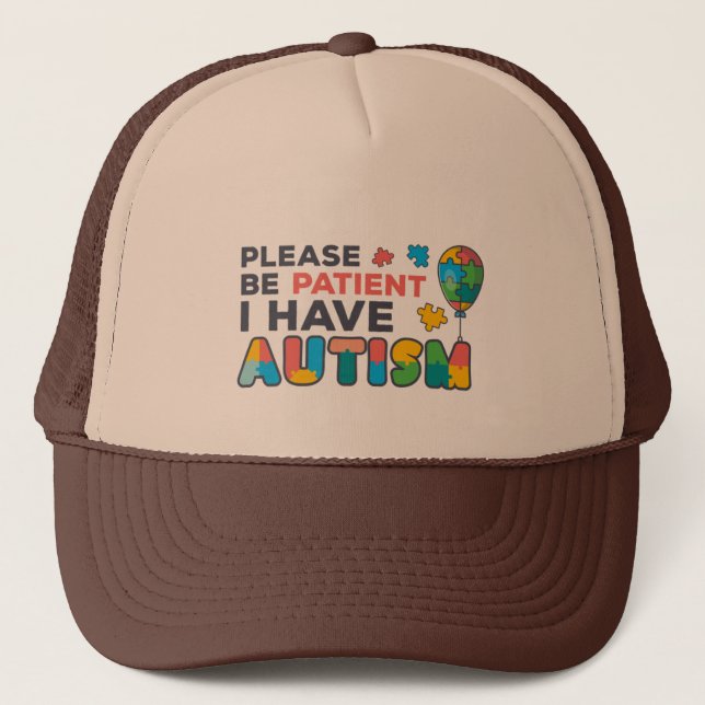 Casquette sensibilisation sur l'autisme S'Il Vous Plaît Être (Devant)
