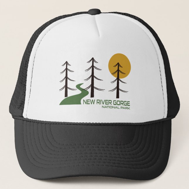 Casquette Sentier du parc national de New River Gorge (Devant)