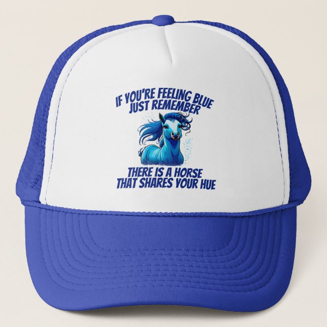 Casquette Sentiment de bleu, Cheval (Devant)