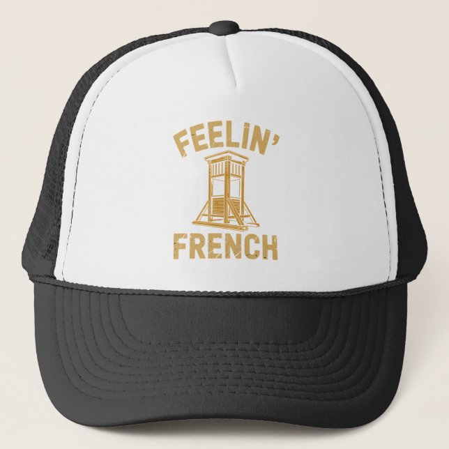 Casquette Sentiment guillotine vintage français (Devant)