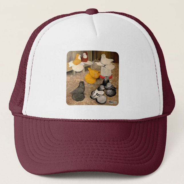 Casquette Sept Pigeons Trompettes (Devant)