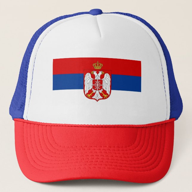 CASQUETTE SERBIA FLAG TRUCKER HAT (Devant)