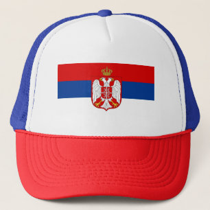 CASQUETTE SERBIE FLAG TRUCKER HAT
