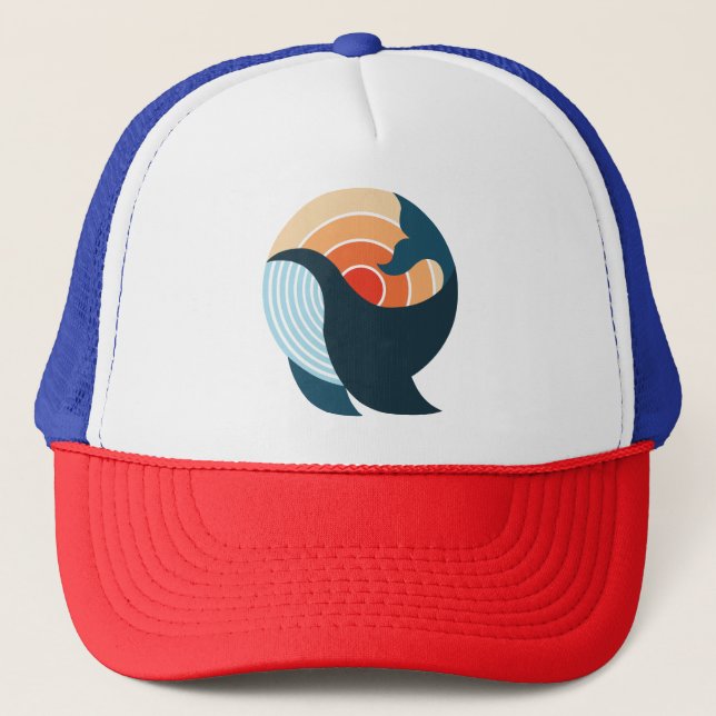 Casquette Sérénité du coucher de soleil : Le saut d'une bale (Devant)