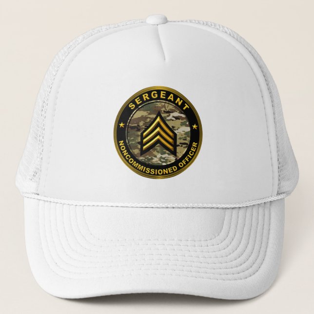 Casquette Sergent sous-officier de l'armée (Devant)