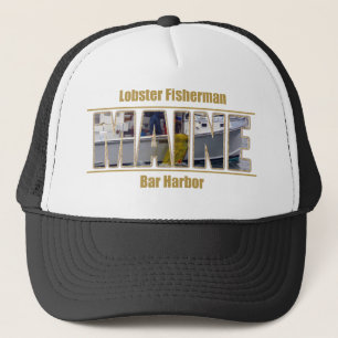 Casquette Série de textes d'images MAINE - Pêcheur de homa