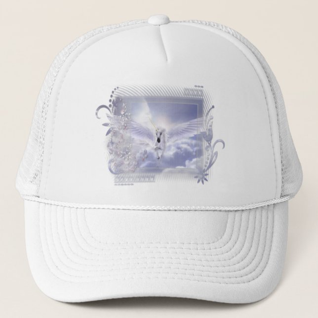 Casquette Série d'étiquette de licorne de vol (Devant)