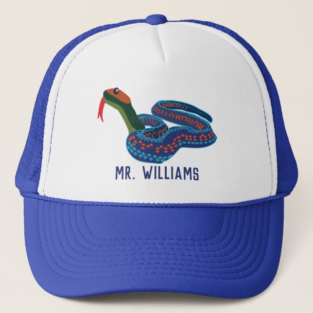 Casquette Serpent à jarre à facettes rouges de Californie Pe (Devant)