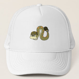 Casquette Serpent comme soldat avec arme