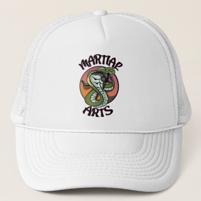 Casquette Serpent d'arts martiaux (Devant)