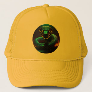Casquette Serpent De Cobra Noir Dans Votre Visage