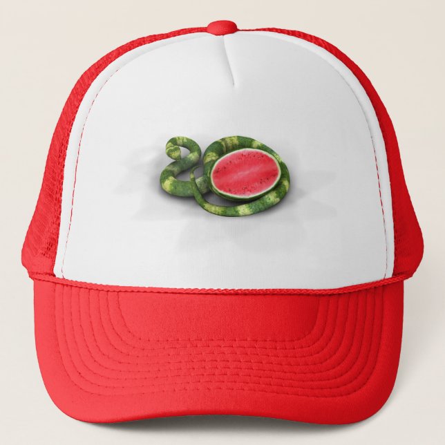 Casquette Serpent de pastèque vert (Devant)