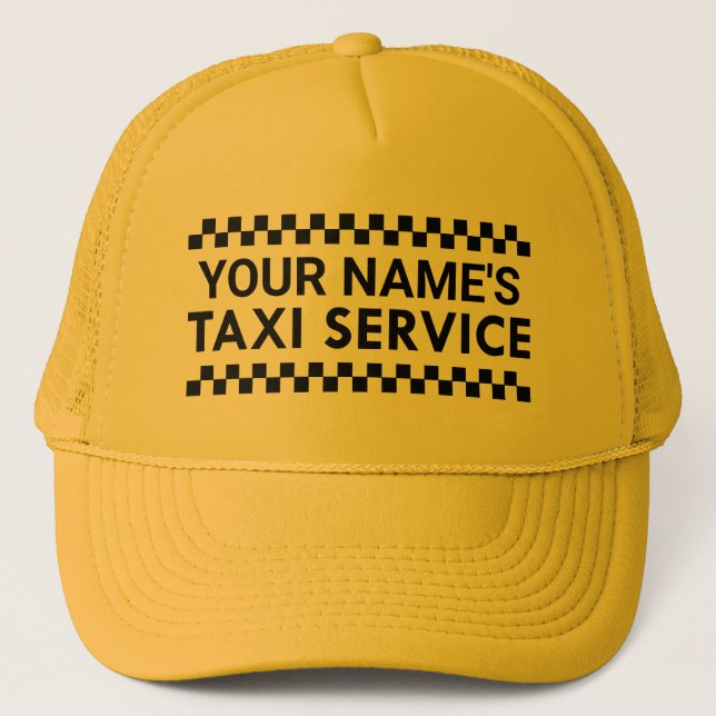 Casquette Service Taxi personnalisé (Devant)