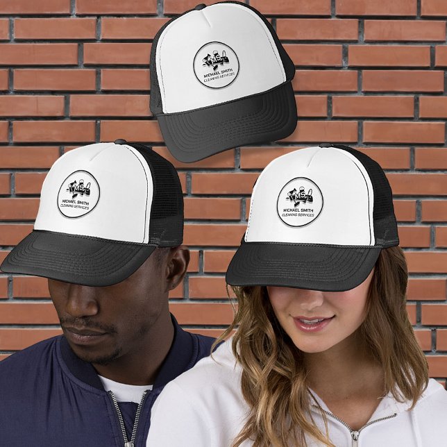 Casquette Services de nettoyage minimaliste Logo personnalis (Créateur téléchargé)