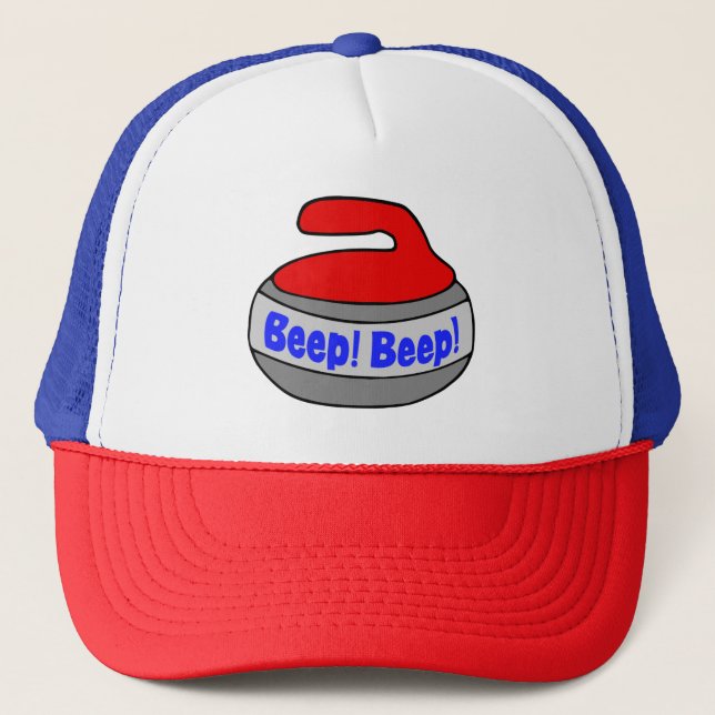 Casquette Serviette de curling bip ! Bourcez ! (Devant)