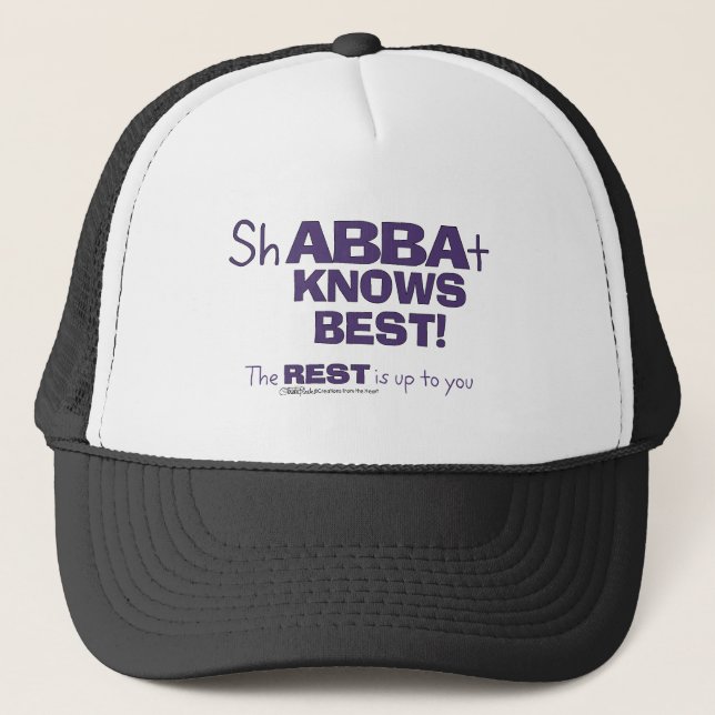Casquette ShABBAt Abba connaît le mieux (Devant)
