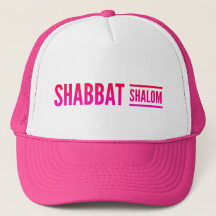 Casquette Shabbat Shalom rose