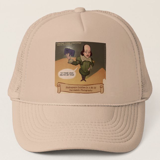 Casquette Shakespeare Prend Selfie Drôle (Devant)