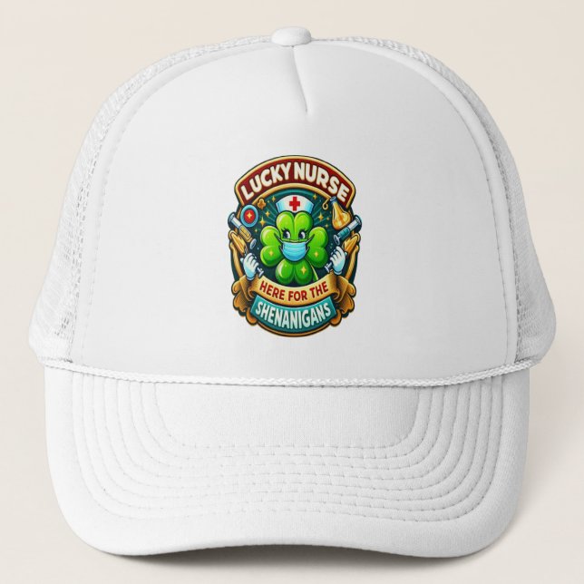 Casquette Shamrock Adorned Lucky Nurse shenanigan (Devant)
