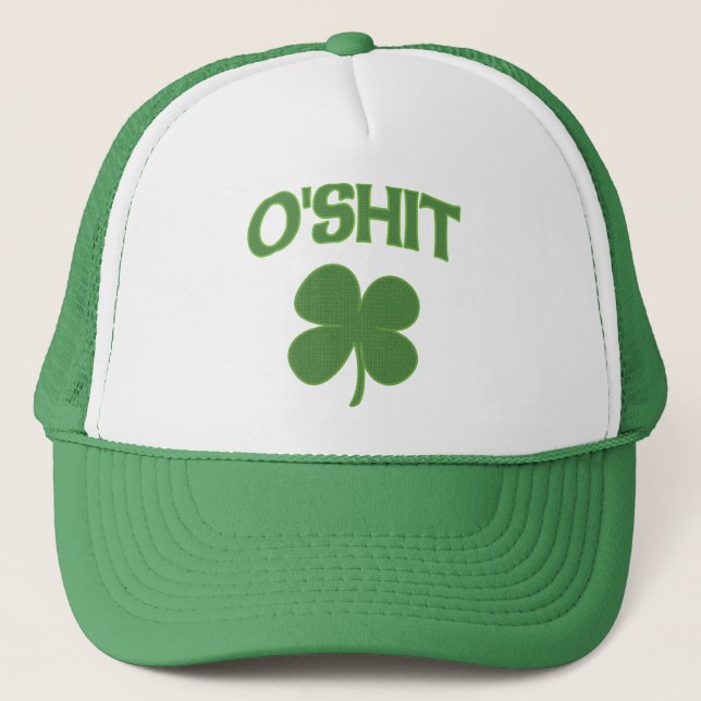 Casquette Shamrock d'Irlandais d'O'Shit (Devant)