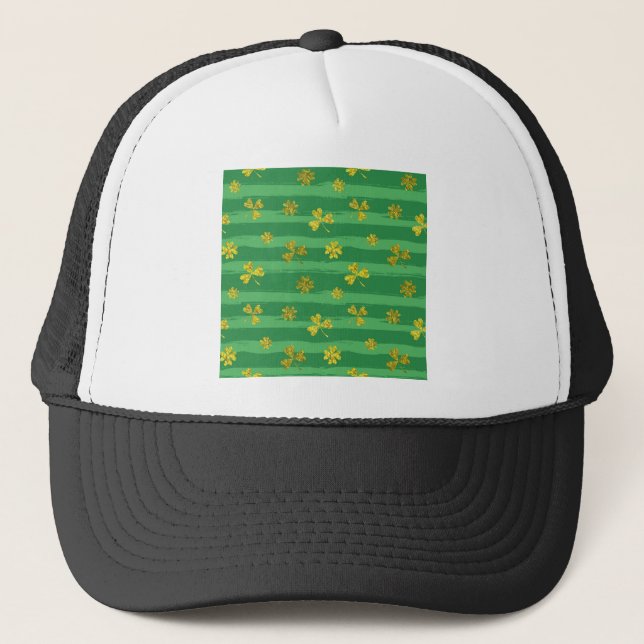 Casquette shamrock d'or st patrick (Devant)