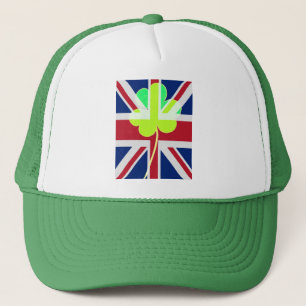 Casquette Shamrock du drapeau irlandais britannique Clover S
