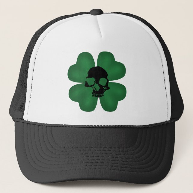 Casquette Shamrock éffrayant gothique (Devant)