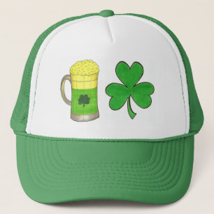 Casquette Shamrock Green Beer Mug Saint Patrick's Day Luck