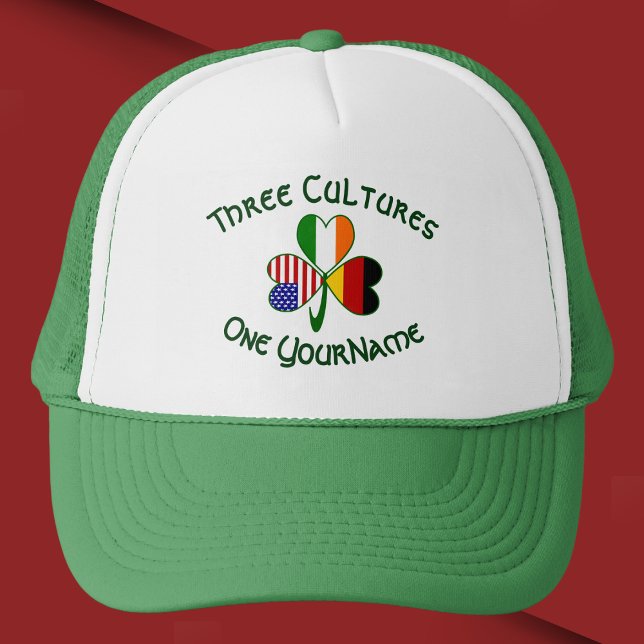 Casquette Shamrock irlandais américain allemand personnalisé (Créateur téléchargé)