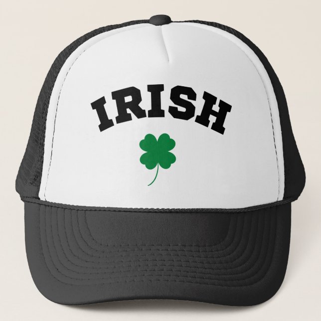 Casquette Shamrock irlandais St Patrick's (Devant)