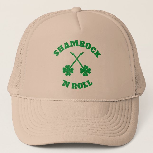 Casquette Shamrock 'n Roll Grunge (Devant)