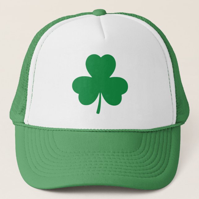 Casquette Shamrock vert simple st patrick (Devant)