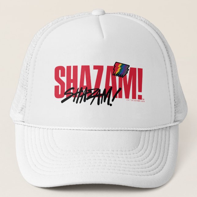 Casquette SHAZAM ! Furie des dieux | Logo des boulons arc-en (Devant)