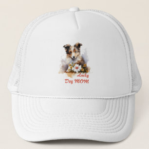 Casquette Shetland Sheepdog Chiot Pet Aquarelle