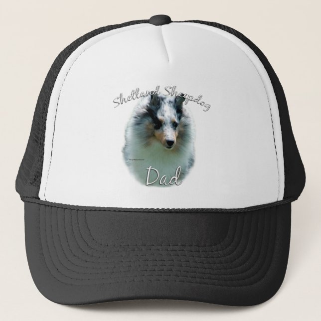 Casquette Shetland Sheepdog (merle) Papa 2 (Devant)