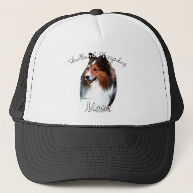 Casquette Shetland Sheepdog (sable) Maman 2 (Devant)