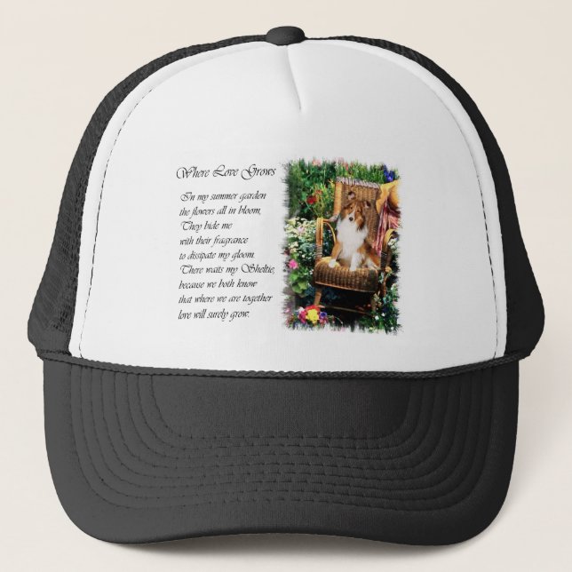 Casquette Shetland Sheepdog Sheltie Art Cadeaux (Devant)