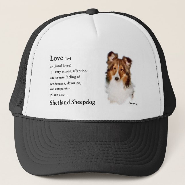 Casquette Shetland Sheepdog Sheltie Cadeaux (Devant)