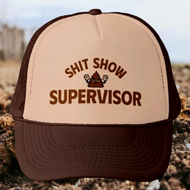 Casquette Shhh Show Superviseur Funny Trucker Chapeau (Créateur téléchargé)