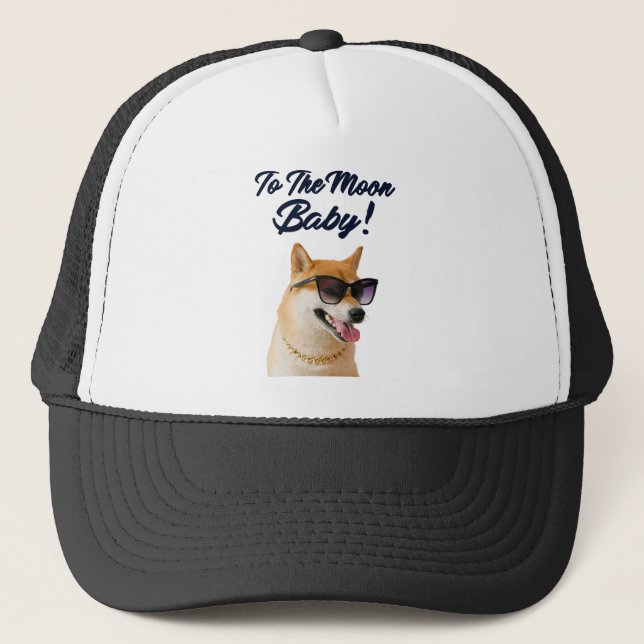Casquette Shiba Inu À La Lune CryptoCurrency Coin SHIB (Devant)