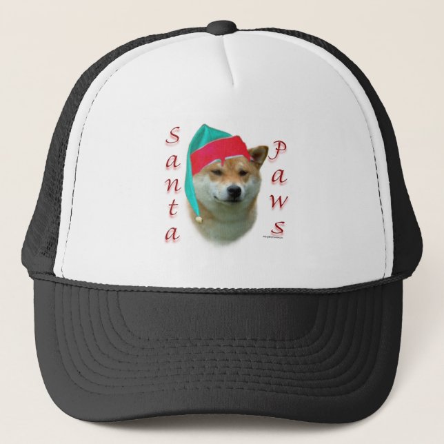 Casquette Shiba Inu Père Noël Paws (Devant)