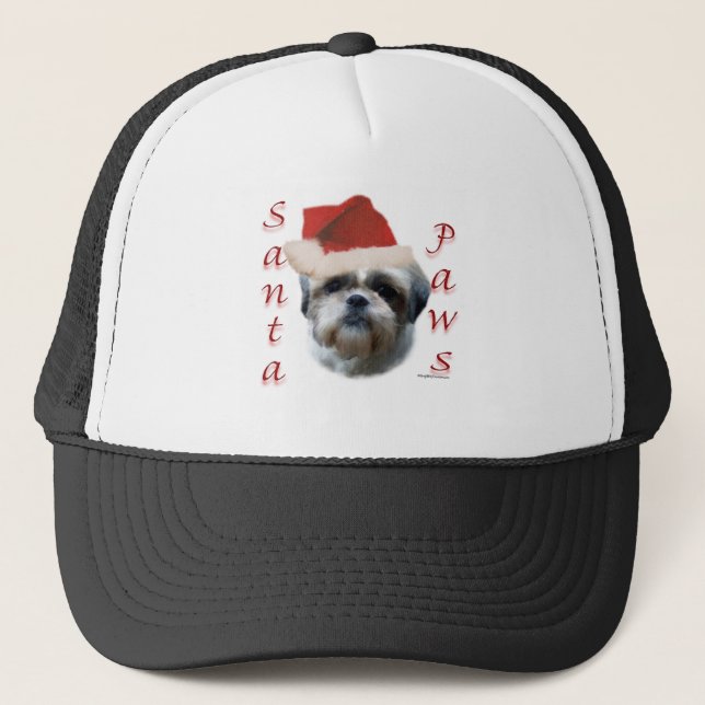 Casquette Shih Tzu Père Noël Paws (Devant)