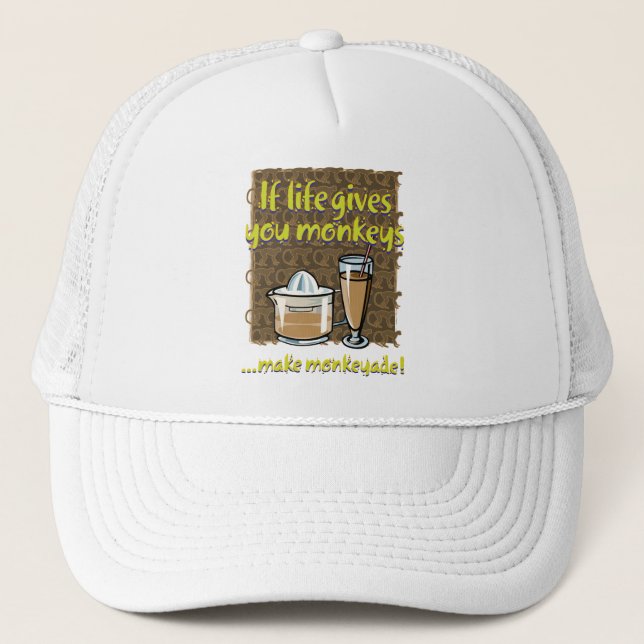 Casquette Si la vie vous donne des singes (Devant)