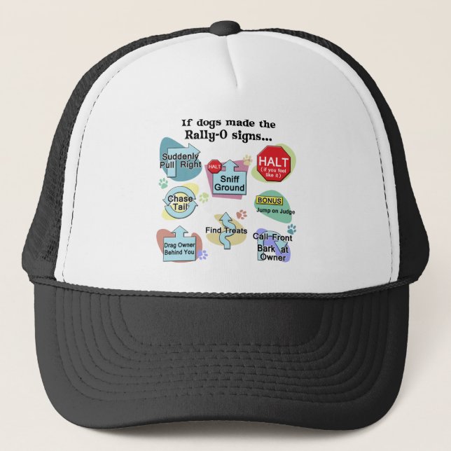 Casquette Si les chiens faits rassemblent des signes (Devant)