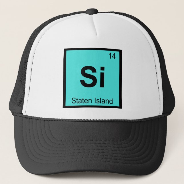 Casquette Si - Staten Island New York Chimie City Symbole (Devant)