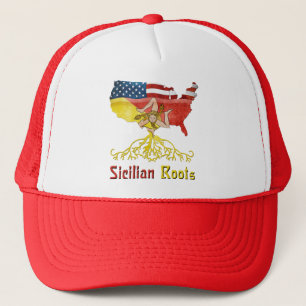 Casquette sicilien américain de camionneur de