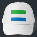 Casquette Sierra Leone Flag<br><div class="desc">Patriotic flag of Sierra Leone.</div>