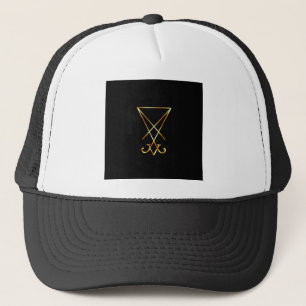 Casquette Sigil de symbole de Lucifer- A de satanisme