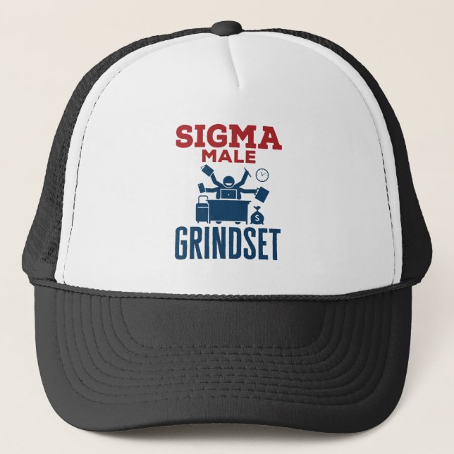 Casquette Sigma Homme Grindset Hustle Coworker Culture (Devant)